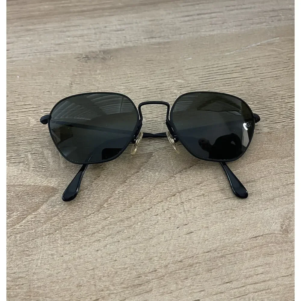 Authentic VTG Giorgio Armani 619 706 Large 140 with 100% UV Green Lenses 90s EUC